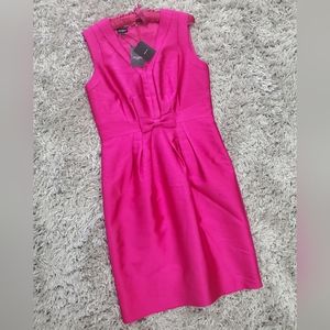 NWT Hobbs Wool Silk Fushia Vivien Dress Size 14